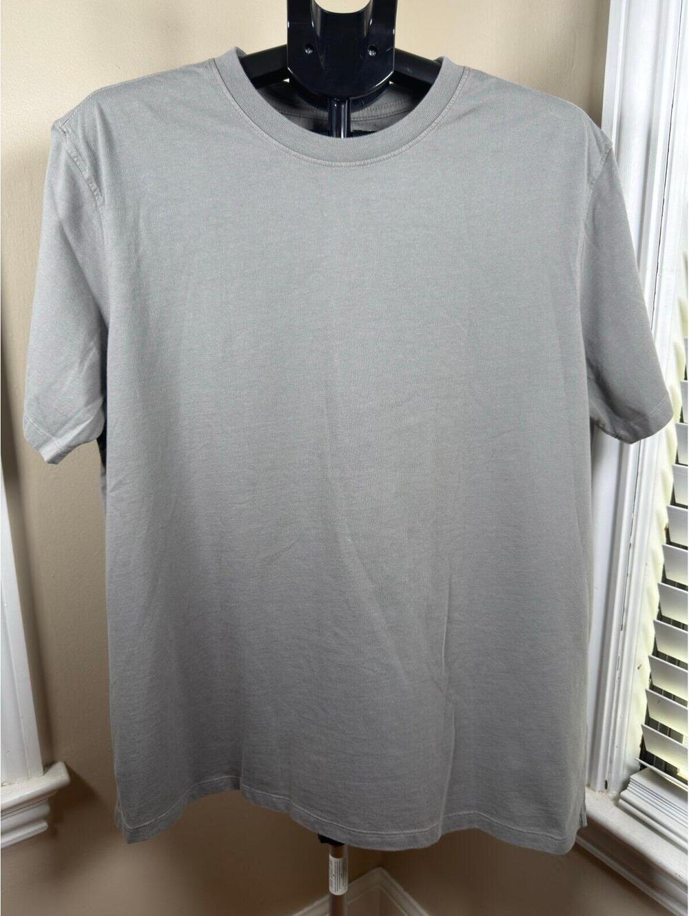 American Giant Made in USA Olive Gray Crewneck T-Shirt XL Heavyweight Premium Te